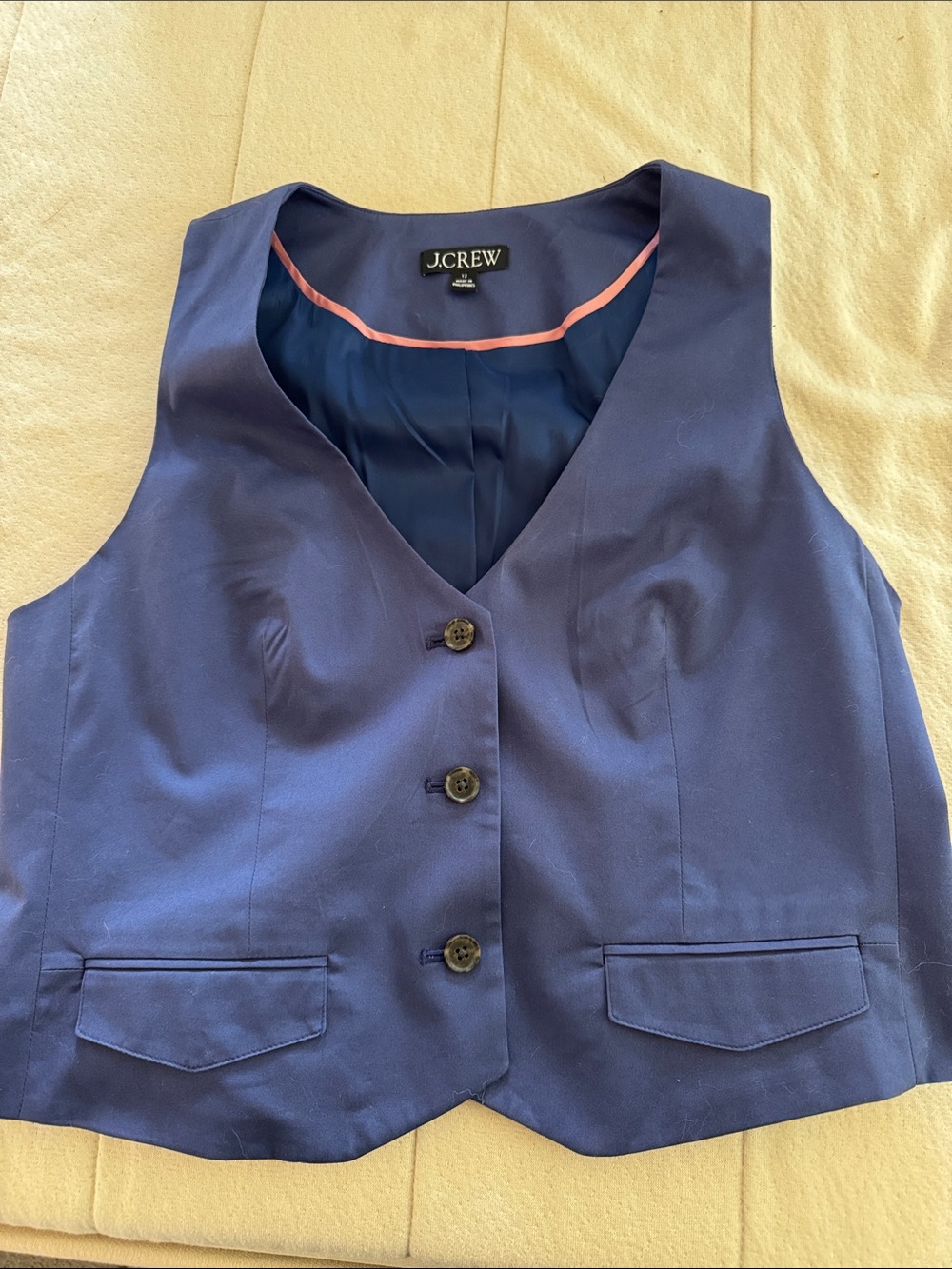 J. Crew Navy Blue Women's Vest